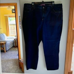 Gloria Vanderbilt Amanda Women's Dark Blue Jeans, size 22W